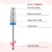 BNG 5-in-1 Carbide Nail Drill Bit | Fast Acrylic & Hard Gel Removal | Tungsten Steel | 3/32 Electric Nail Drill Bits | Manicure Pedicure Tool | Medium Silver - Buy Online on GoSupps.com