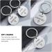 Coheali Valentine's Day Key Trailer Pair Rings - Men's Gifts | Stainless Steel Key Holders for Couples | 3-Piece Set - Buy Online on GoSupps.com