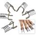 Reusable Nail Art Extension Forms - 5pcs Silver | Nail Salon & Home Manicure Accessory - Buy Online on GoSupps.com