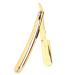 Premium Gold Stainless Steel Men's Hand Razor for Barbers & Home Use - No Blade Included - Buy Online on GoSupps.com