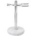 GMYIAK Razor and brush stand razor holder with marble base is more stable the base does not rust and the fitted protective distance protects your worktop a gift (white)
