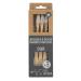 FEEL NATURAL Set of 3 hard toothbrushes 858737 Wood