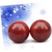Gleavi 6 STK Wooden Massage Balls - Smooth Round Massage Rolls for Asian Meditation & Healthcare - Red Chinese Wellness Tool - Buy Online on GoSupps.com