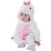 WSLCN Unisex Baby Toddler Romper Jumpsuit Hooded Cartoon Pyjamas Sleepsuit 12-18 Months - Buy Online on GoSupps.com