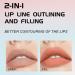 YOUNG VISION Gourd-Shaped Liquid Lipstick & Lipliner - Nude Matte Perfection for Flawless Lips | International Shipping - Buy Online on GoSupps.com