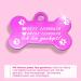 Personalized Bone-Shaped Pet Pendants | Ibera Gifts - Custom Engraved Collars for Dogs & Cats (Pink Paws) - Buy Online on GoSupps.com
