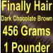 DARK CHOCOLATE BROWN Finally Hair Hair Fiber Refill 456 Grams Full Pounder For Hair Loss Concealing by Finally Hair