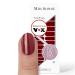Miss Sophie Nagel film - Brick Red - single -colored red nail wraps - 24 ultra -thin self -adhesive long -lasting nail foils Brick Red 24