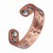 EnerCoppeX Pure Copper Ring for Men Lymphatic Drainage Adjustable Magnetic Ring 3500 Gauss Magnet (CPR-0282C-L)