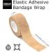 Self Adhesive Bandage Wrap 5 Yards - Breathable Cohesive Athletic Bandages for Sports Injuries (1 Inch 12 Pack Tan) - Ideal for Ankle Knee & Wrist Sprains - International Shipping Available - Buy Online on GoSupps.com