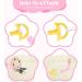 Vicloon Baby Dummy Clips - 3 Pack Wooden Dummy Clip for Boys and Girls | BPA Free Soother Pacifier Chain Holder | Teether Toy | Pink/Gray/Yellow - Buy Online on GoSupps.com