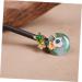 Angoily Hairpin Antique Hair Fork Ancient Chinese Hair Pins Girls Barrettes for Hair Vintage Hair Stick Wedding Hair Clip Chinese Hair Fork Tiara Wooden Aventurine Jade Jiangnan - Buy Online on GoSupps.com