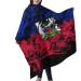 VERTEX&KAIBIN Haitian Flag Barber Cape - Big Salon Shawl with Elastic Neck for Barbering | International Shipping Available - Buy Online on GoSupps.com