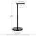 KES Modern Freestanding Toilet Paper Holder Stand - SUS304 Stainless Steel, Rustproof, Matte Black | BPH283S1-BK - Buy Online on GoSupps.com