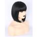 Topcosplay Women s Short Bob Wig - Black Straight Synthetic Wigs with Bangs for Cosplay Daily Wear Carnival & Mardi Gras - Buy Online on GoSupps.com