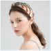 Rhinestone Crystal Knotted Headband for Women - Beige Fashion Hair Hoop Accessories - Buy Online on GoSupps.com