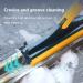 3 in 1 Scrubber with Squeegee Long Handle 120 Rotating Floor Wall Corner Scrubber Household Cleaning Brush for Cleaning Patio Tiles Bathroom Sliding Door Track - Buy Online on GoSupps.com