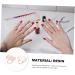 PACKOVE Palettes De Couleurs Nail Art 2 Pi ces Grosse Taille En Mat riau Lisse Pour Manucure Artistique Usage Professionnel Palette Marbr e Coquillage Pour Salon De Beaut 3.00X3.00X2.50CM - Buy Online on GoSupps.com