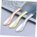 BELLIFFY 5pcs Cosmetic Beauty Spoon Face Cream Applicator Makeup Spatulas Small Eye Cream Zinc Alloy Golden 6.5X1.3X0.3CM Golden - Buy Online on GoSupps.com