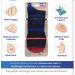 Guardian Angel Diabetic Neuropathy Socks with Silicone Cushion, Compression & Bunion Toe Guard - Men Size 9-14 - Buy Online on GoSupps.com