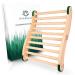Nordholz sauna backrest ergonomic - the perfect back support for immediate feel -good effect - sauna accessories from 100% Nordic spruce for infrared cabin - wood backrest sauna accessories backrest individually