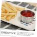 Zerodeko 10 Pcs Steak Sauce Cups Stainless Steel Sauce Cups Small Soy Sauce Containers Stainless Steel Fry Cup Ketchup Cups Home Supplies Condiment Cups Seasoning Delicatessen Dipping Dish 6X4CMx5pcs Silverx5pcs - Buy Online on GoSupps.com