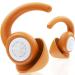 Noise Cancelling Ear Plugs for Sleeping - BUENSUENO 2 Pairs Reusable Washable Silicone Earplugs with Travel Case for Sleep Work Swimming Sound Blocking Sleeping Concert (HM Orange)