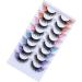 QYLPZ 8 Pairs Coloured False Eyelashes Colored Lashes Cat Eye Natural False Lashes Faux Mink Lashes Colored Lashes Fluffy Wispy Russian Strip Lashes with Color (4 MIX Colors ) Color mix02 - Buy Online on GoSupps.com
