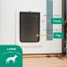 Hakuna Pets Super Tough 2-Way Locking Pet Door for Screens, Doors, Walls, Glass - Large White - Buy Online on GoSupps.com