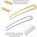 Lusofie 6Pcs Metal U Shaped Hair Pins - Retro French Hair Sticks for Women - Updo Chignon Hairstyle Accessories in Gold Silver - Buy Online on GoSupps.com