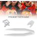 Plated English Letter X Teeth Brace Metal Fashionable Teeth Decoration Jewelry for Party (Silver Color) - Buy Online on GoSupps.com