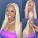 Bele Blonde Lace Front Human Hair Wig 22 613 Color 13x4 HD Transparent Lace Brazilian Virgin Hair Pre Plucked 180% Density - Buy Online on GoSupps.com