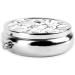 Round Pill Box - 3 Compartment Mini Decorative Pocket Organizer for Travel | Portable Medicine Tablet & Vitamin Holder - Buy Online on GoSupps.com