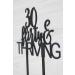 30 Flirty & Thriving Cake Topper Funny 30th Birthday Party Decor Dirty Thirty Cake Topper Birthday Party Decorations Supplies(Black) - Buy Online on GoSupps.com
