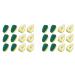 ALGONETO Heavy Duty Dish Wand Brush Sponge Refills Replacement Heads for Kitchen Sink Pot Cleaning Dish Sponge (24 Pieces)