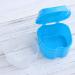 Milist Box Prosthesis Case with Lid - Sky Blue Soaking Mug for Dentures Sieve Hinges & Cleaning Tablets - Ideal Prosthesis Holder - Buy Online on GoSupps.com