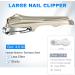 Fumax 360 Rotatable Toenail Clippers for Seniors - Durable Long Handle Nail Clippers with Files for Thick Nails - Buy Online on GoSupps.com
