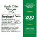 Nature's Bounty Apple Cider Vinegar 480mg Supplement - 200 Tablets - Buy Online on GoSupps.com