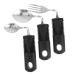 Solustre 3-part flexible cutlery portable utensils cutlery made of stainless steel dishes made of stainless steel aids for disabled bendary teaspoon cutlery for