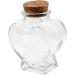 Zerodeko 4pcs Glass Heart Shaped Bottle Terrarium Wedding Decorations Decorative Wishing Bottle Glass Container with Lid Glass Jars Wishing Jar Origami Craft Bottle Glass Bottle Cork As Shownx4pcs 8.50X6.00X4.00CMx4pcs - Buy Online on GoSupps.com