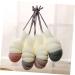 4 Pcs Bath Bouquet Bath Tub Cleaner & Exfoliating Shower Loofah Balls - Japanese-Style Sponge for Ultimate Clean & Relaxation - Buy Online on GoSupps.com