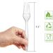 80 Pack Clear Heavy Duty Disposable Plastic Forks for Parties - Buy Online on GoSupps.com