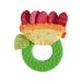HABA Teether Chomp Champ Flower Teether - Soft Activity Toy with Crackling Foil Petals & Plastic Teething Ring for Babies Ages Birth and Up