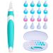 OUTTEEY Spiral Ear Wax Removal - Soft Silicone & Safe q Grips Earwax Remover Ear Spiral Cleaner with 16 Replacement Tips