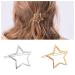 Yheakne vintage star haircouring hair clip gold hair clip pin half dutt holder clips decorative hair accessories for women and girls (silver) gold silver