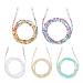 SIOPPKIK 5 Pieces Face Mask Lanyard Glasses Chain Women Colorful Beads Mask Strap Mask Chain For Women Men Children 83Cm Long