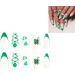 FEIlei 24pcs Fashion Long Almond False Nail French Four-Leaf Clovers Simple Fake Nail B - Buy Online on GoSupps.com