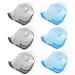 Minkissy 6 pieces of suction cup shear holder shower wall shaver holder Razor holder hanging hook shaver holder for wall razing holder Razor holder clothes hanger