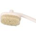 Back Bath Brush with Hanging Hole - 3 Brush Heads Long Curved Handle for Easy Use - Ideal Shower Brush for the Elderly - Buy Online on GoSupps.com