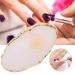 Resin Plastic Plate Dekaim Resin Mini Nail Art Gel Polish Color Mixing Plate Tips Display Holder Manicure Tool(White) - Buy Online on GoSupps.com